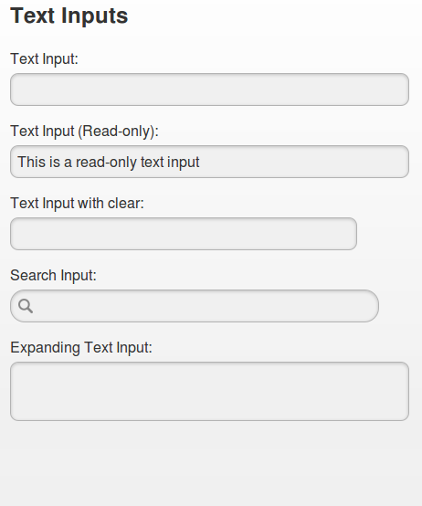 text inputs widnow